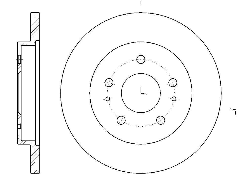 Диск тормозной - G-brake GR-01774