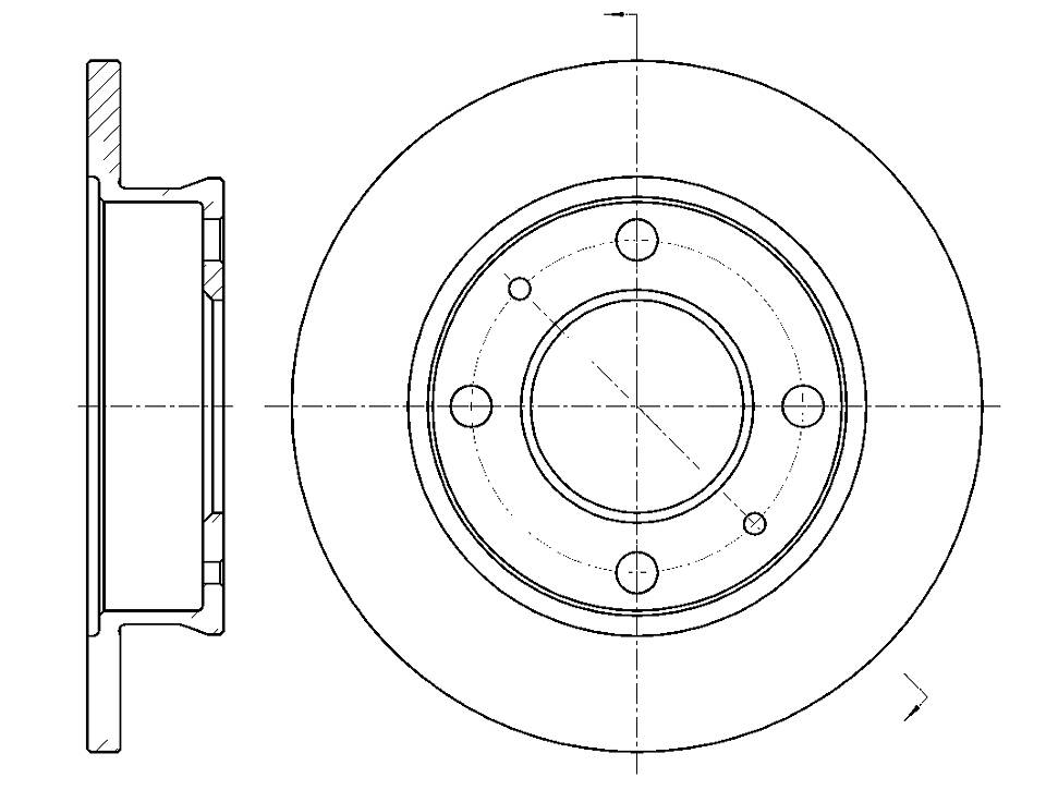 Диск тормозной G-brake gr-01728 | перед | - G-brake GR-01728