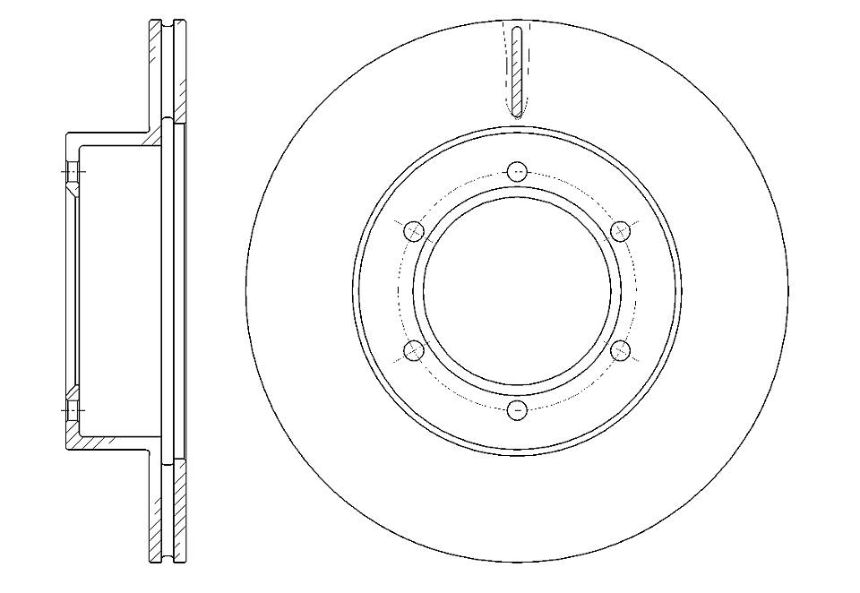 Диск тормозной G-brake GR-02125