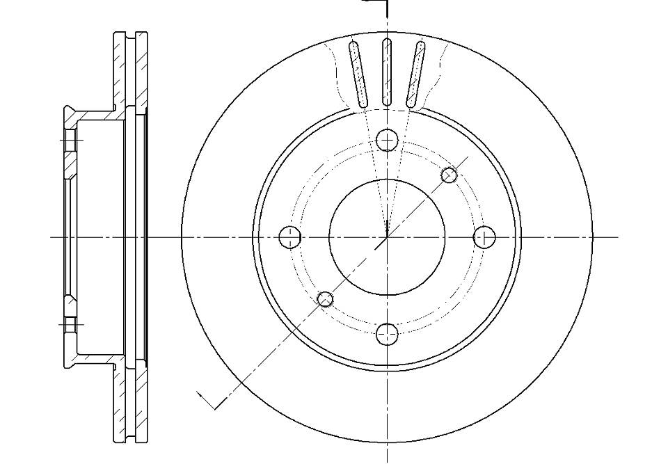 Диск тормозной G-brake GR-02504