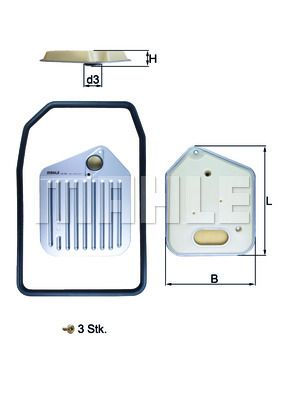 Фильтр гидравлический - Knecht HX 163KIT