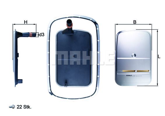 Фильтр гидравлический - Knecht HX 165KIT