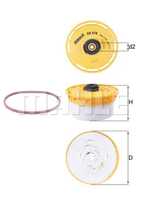 Фильтр топливный - Knecht KX 479D