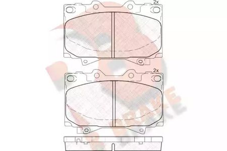Колодки тормозные дисковые | перед | - R brake RB1723