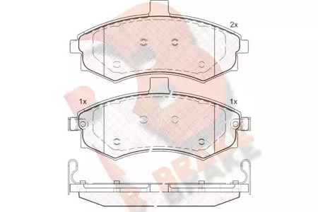 Колодки тормозные дисковые - R brake RB1643