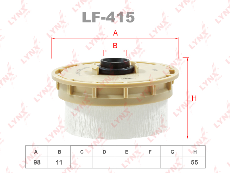 Фильтр топливный - LYNXauto LF-415