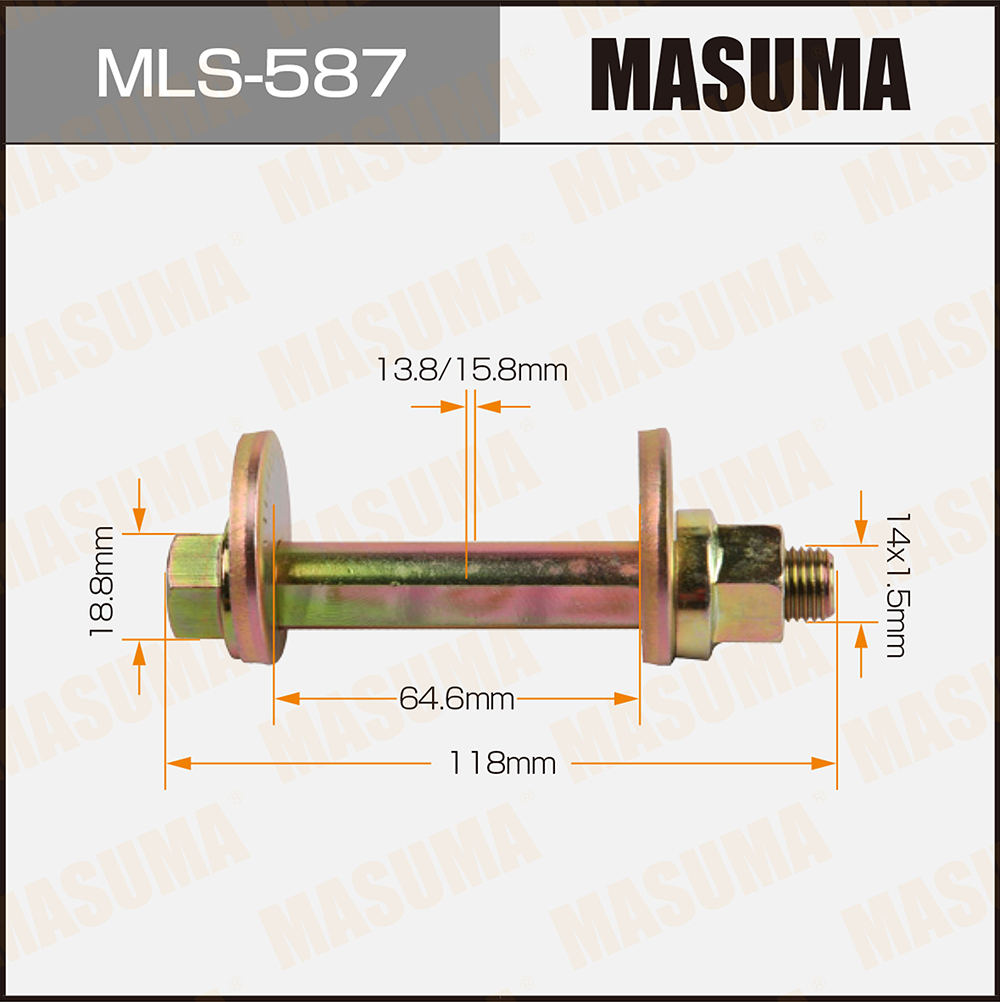 Болт эксцентрик к-т. Mitsubishi - Masuma MLS587