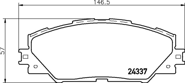 Колодки тормозные дисковые | перед | (pf-1530) - Nisshinbo NP1058