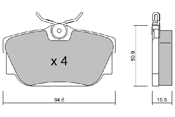 комплект колодок дисковых - Aisin BPVW2900