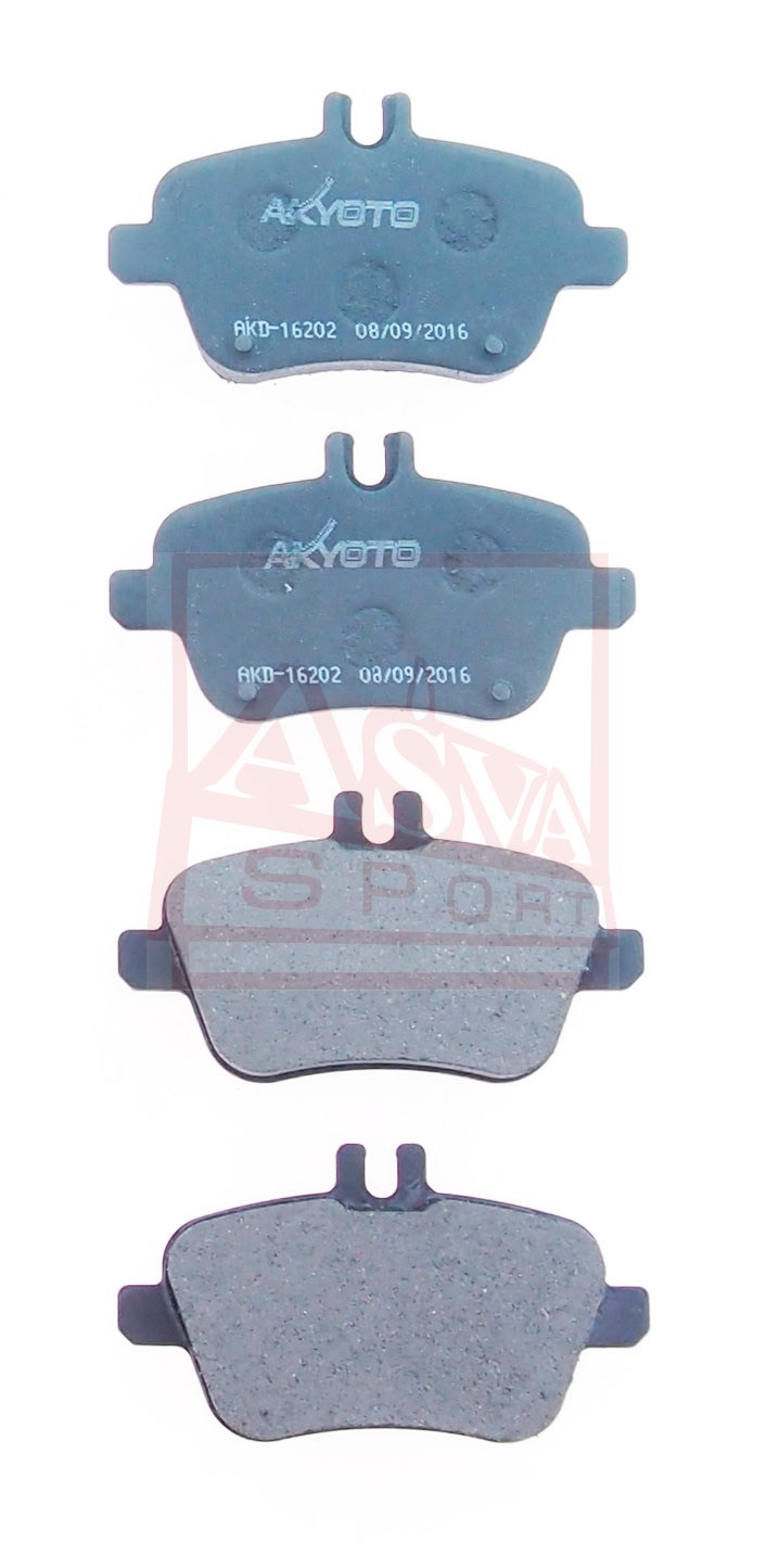 Колодки тормозные дисковые задние - Akyoto AKD-16202