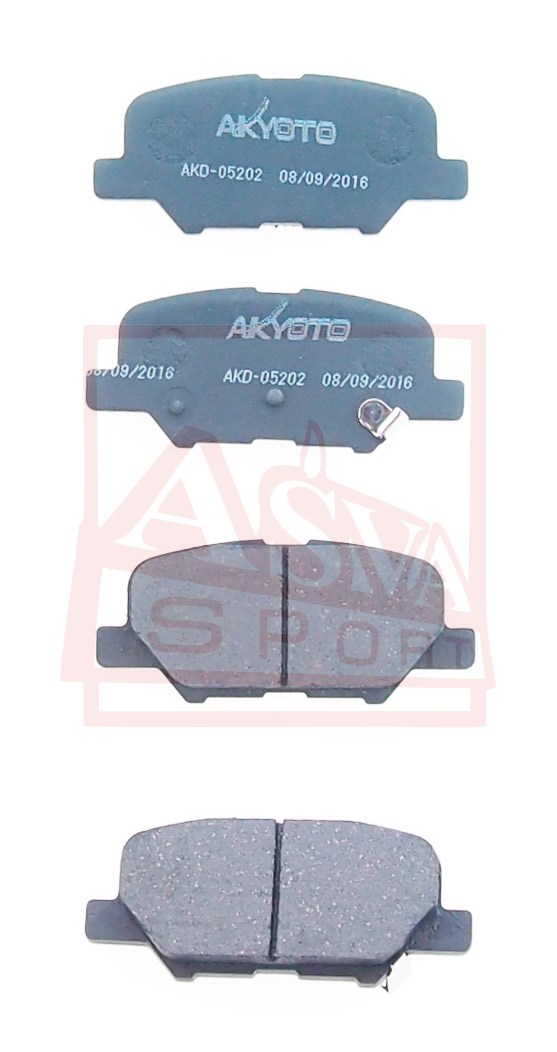 Колодки тормозные дисковые задние - Akyoto AKD-05202
