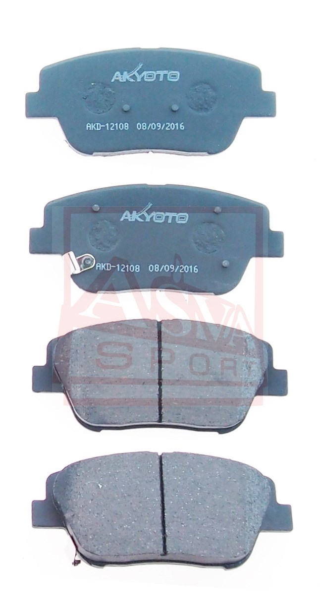 Колодки тормозные дисковые передние - Akyoto AKD-12108