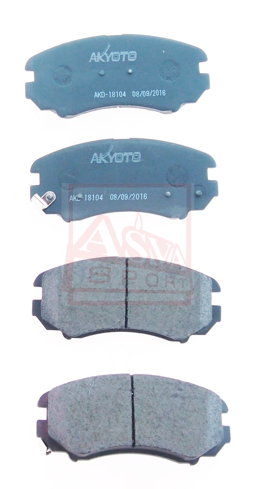 Колодки тормозные дисковые передние - Akyoto AKD-18104