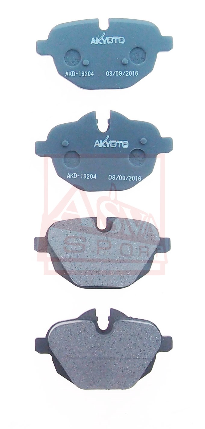 Колодки тормозные дисковые задние - Akyoto AKD-19204