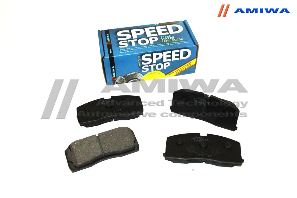Колодки тормозные дисковые передние speed stop - Amiwa CD01231