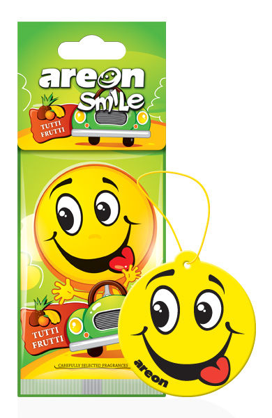 Ароматизатор подвесной smile ring Тутти фрутти - AREON 704SMR314