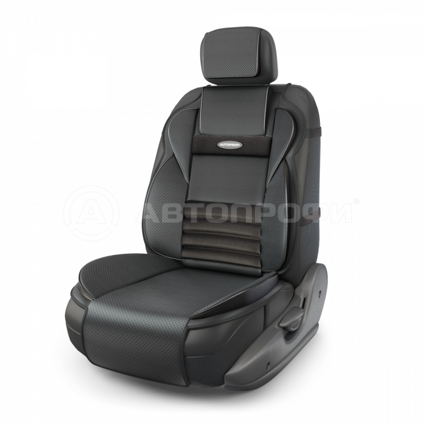 Накидка на сиденье Autoprofi Multi Comfort ортопедическая экокожа черная - Autoprofi MLT320GBK