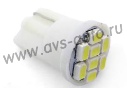 Светодиод 12В 5Вт без цоколя белый 8 SMD 1210 2 шт. блистер AVS - AVS A80608S
