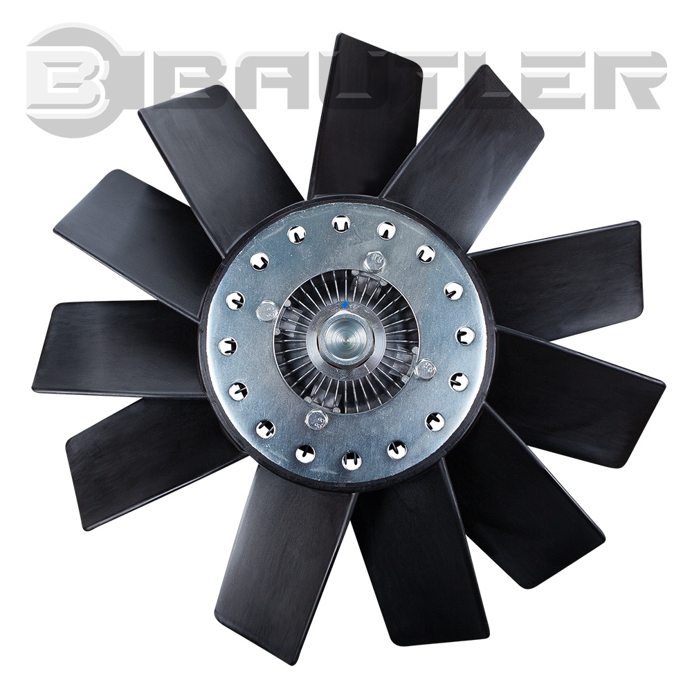 Вентилятор с вискомуфтой в сборе ГАЗ 33025, 33027 Gazelle-Business, a21r22 Gazelle Next с дв. Cummins ISF 2.8 (20005181/020005158) - BAUTLER BTL-3302FCV
