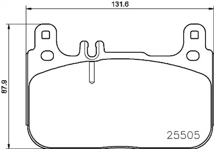 Колодки тормозные дисковые | перед | - Brembo P 50 128