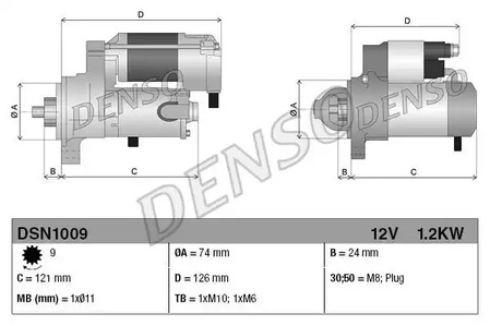 Стартер - Denso DSN1009