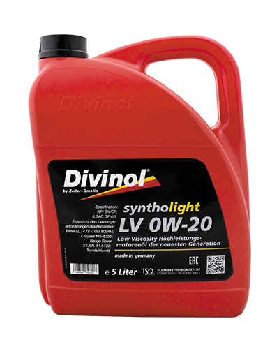 Масло мотор. синт. divinol Syntholight LV 0w-20 - 5 л. /3 - DIVINOL 49710K007