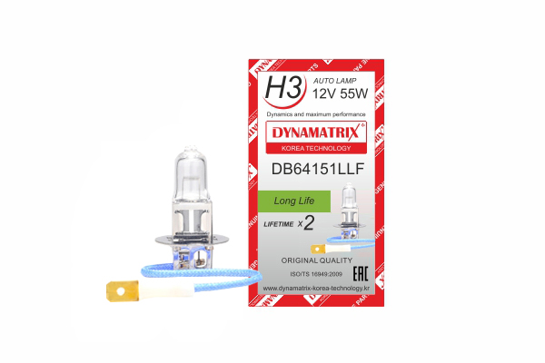 лампа галогеновая H3 Longlife - DYNAMATRIX DB64151LLF