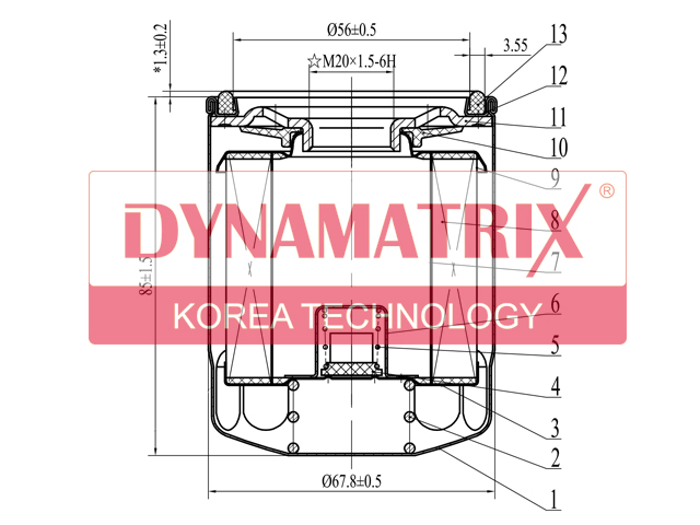 Фильтр масляный - DYNAMATRIX DOFC115