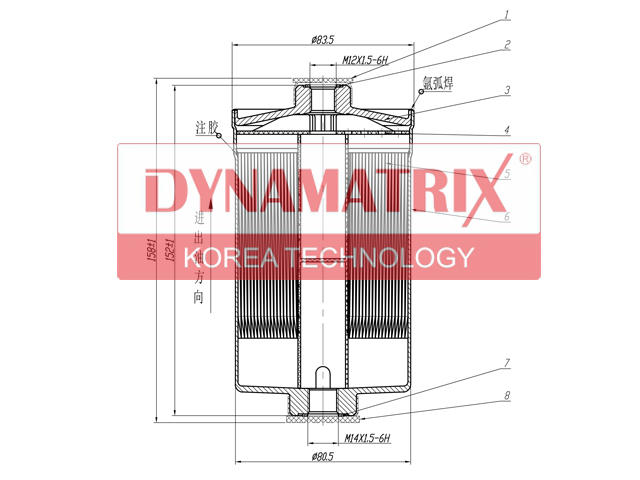 Фильтр топливный - DYNAMATRIX DFFL28