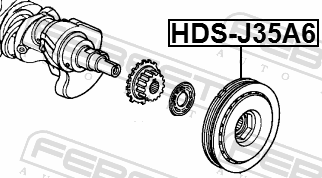 Шкив коленвала J35A6