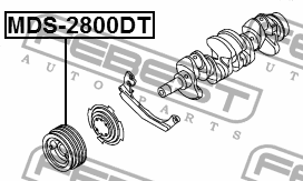 Шкив коленвала 4M40