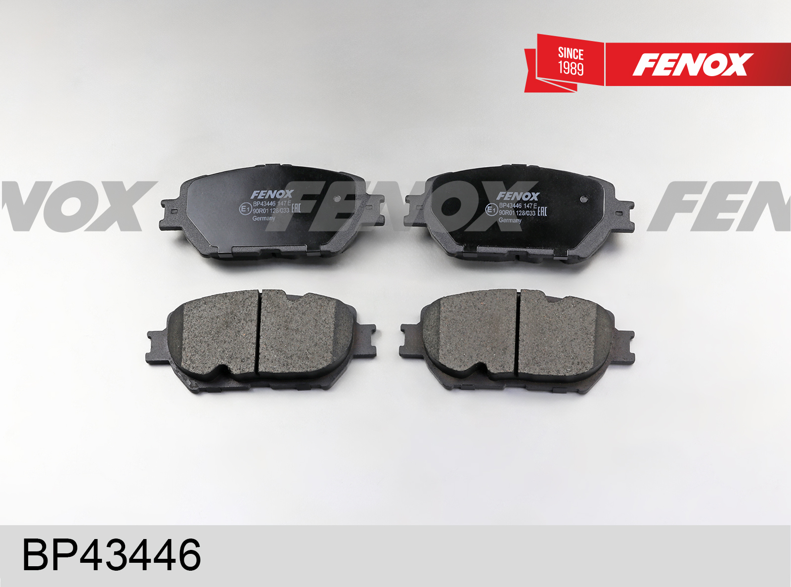 Колодки тормозные дисковые | перед прав/лев | - Fenox BP43446