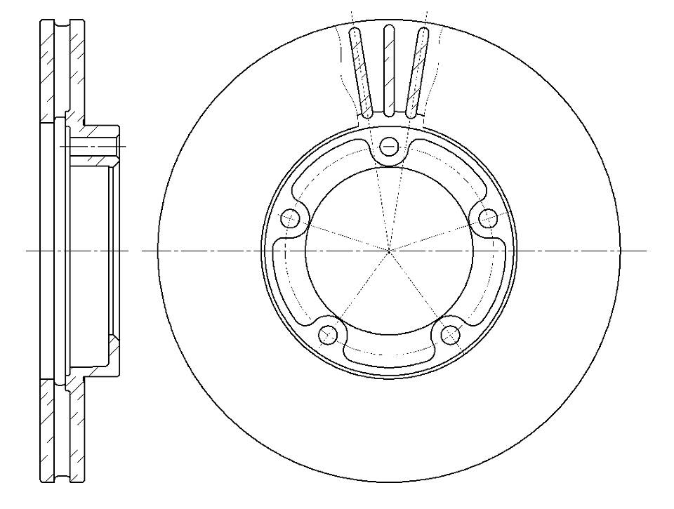 Диск тормозной G-brake gr-02121 - G-brake GR02121