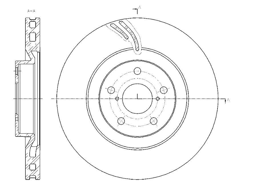 Диск тормозной G-brake gr-21238 - G-brake GR21238