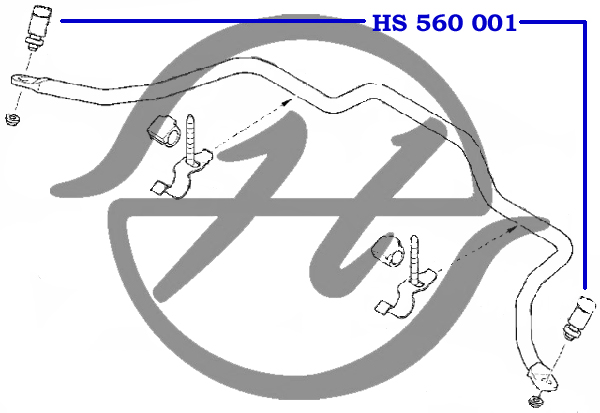 Тяга стабилизатора передней подвески nissan almera (g15ra) 2012-, renault logan 2005-2013, logan II | перед | - Hanse HS560001