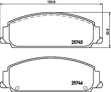 Колодки тормозные дисковые - Hella 8DB355030071