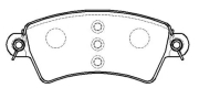 Колодки тормозные дисковые citroen: Xsara 97.4- \ peugeot: 206 98.1-. 306 99.6- - HSB HP9942
