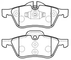 Колодки тормозные дисковые mini: Cooper - HSB HP5260