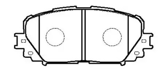 Колодки тормозные дисковые TOYOTA: VITZ