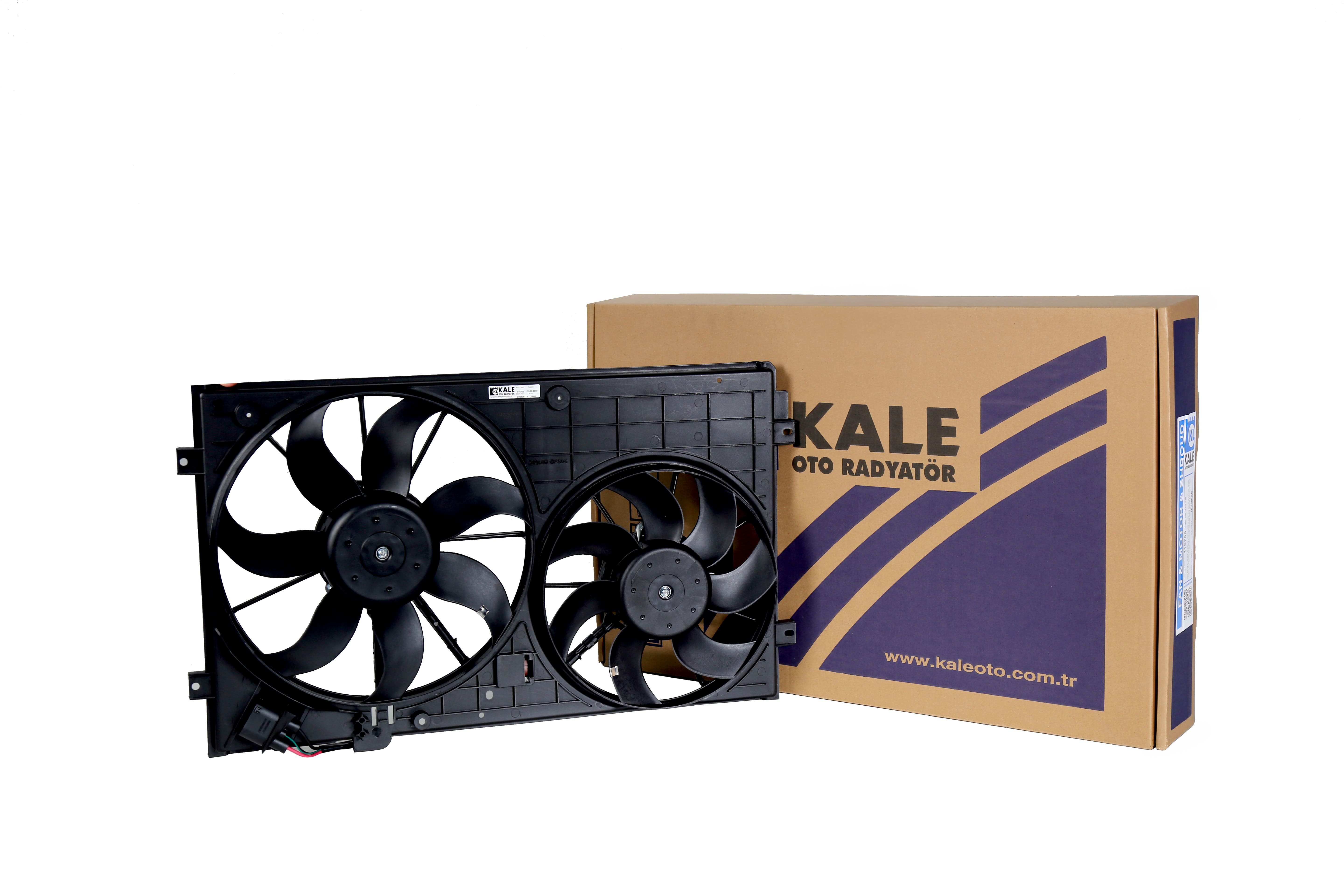 Два вентилятора с кожухом VAG 360/295мм, 200/150Вт - Kale oto Radyator 416700