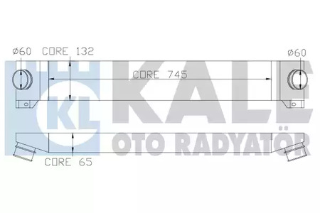 Интеркулер PSA Boxer 06-, Fiat Ducato - Kale oto Radyator 343210