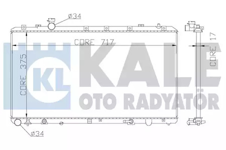 Радиатор SUZ SX4 1.6 i aut. 06- - Kale oto Radyator 342120