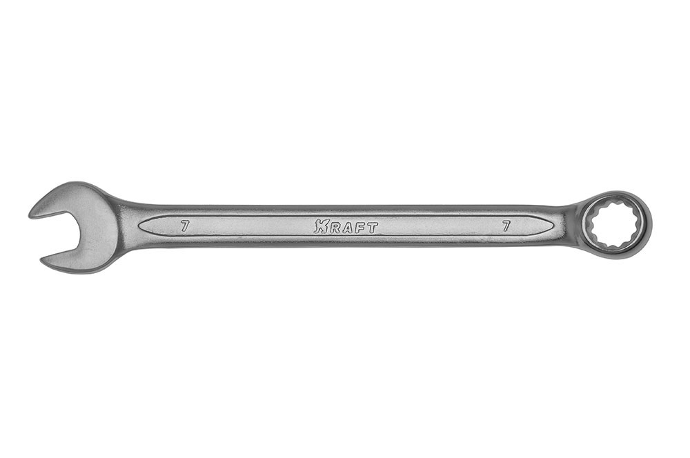 Ключ комбинированный 7 мм (Cr-V, холодный штамп, холдер) - KRAFT KT 700501