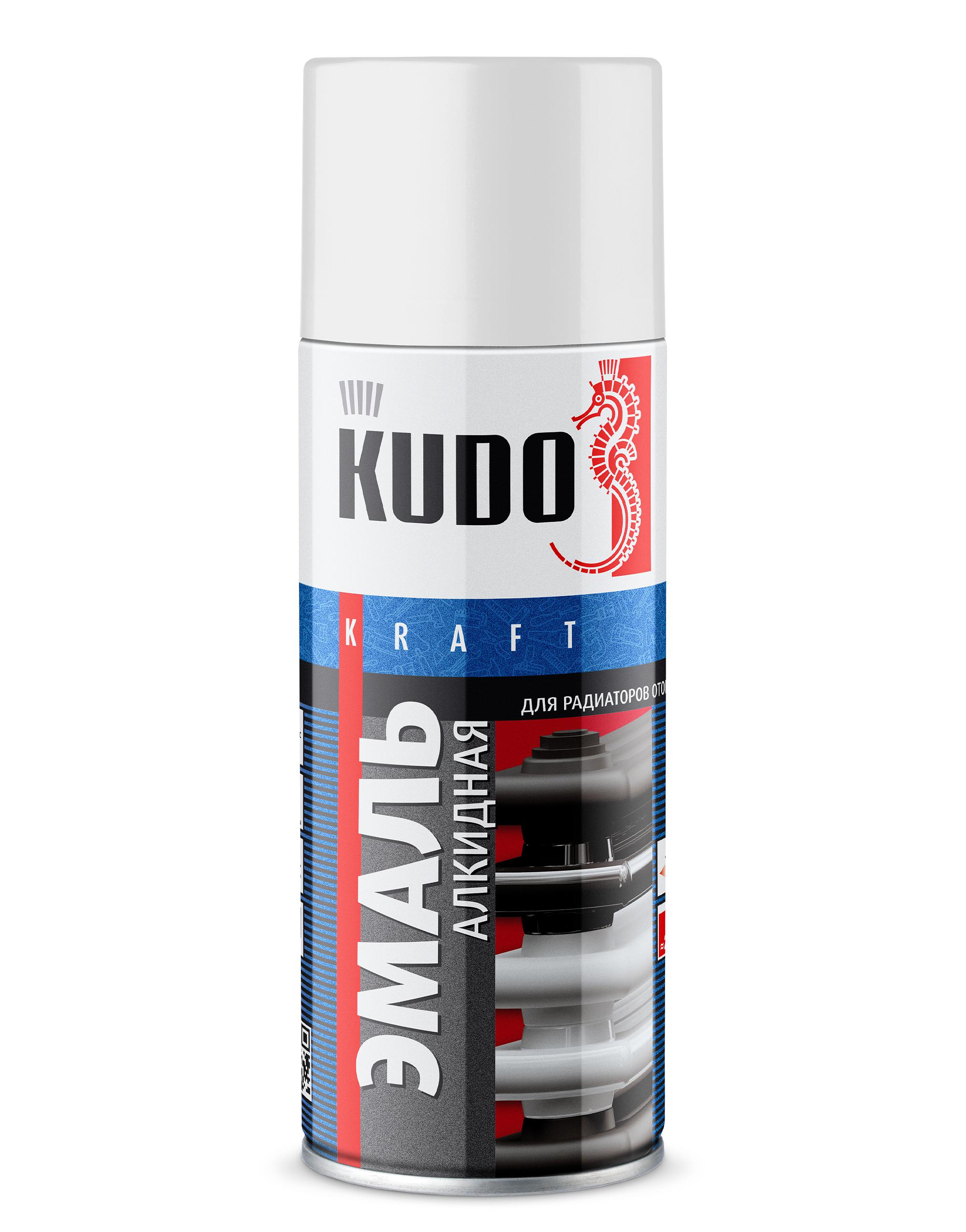 Эмаль для радиаторов отопления Белая 520 мл - KUDO KU-5101