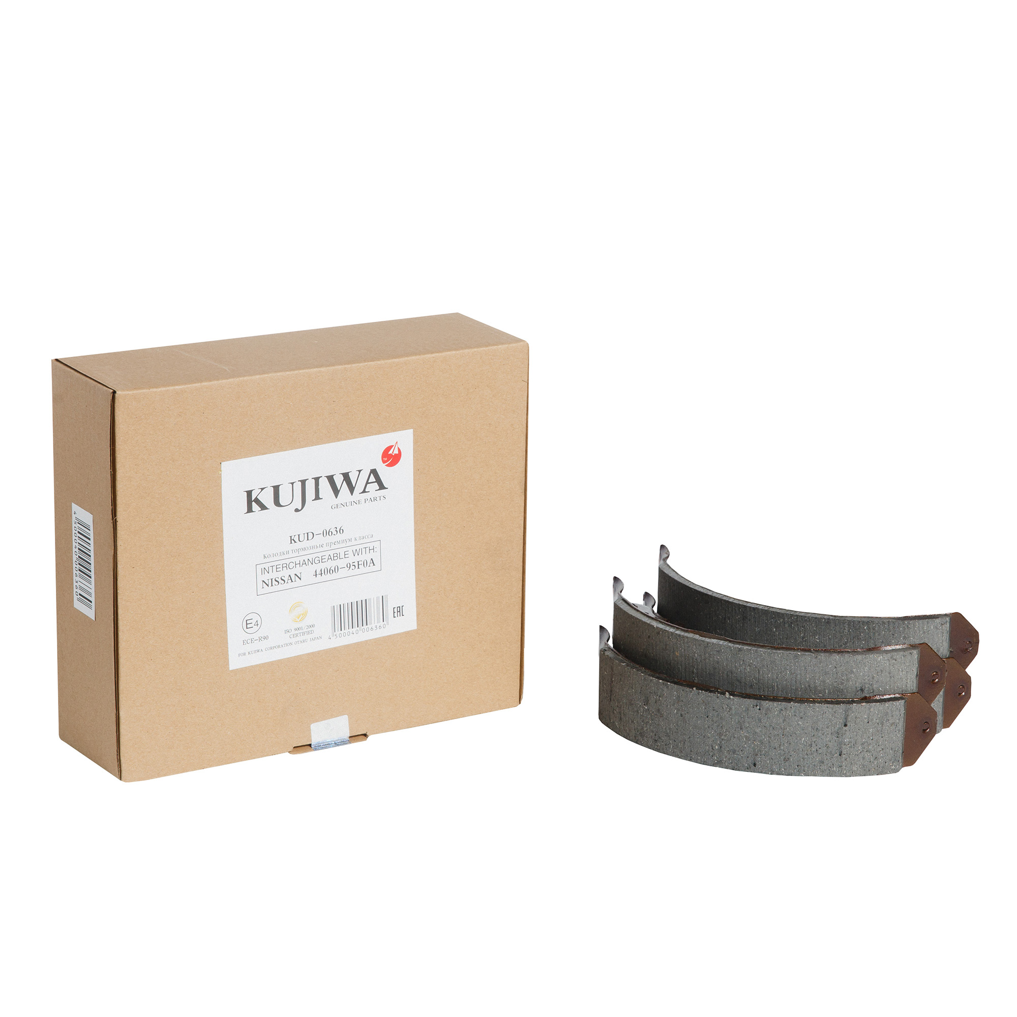 Колодки тормозные барабанные kud0636 kujiwa 4406095f0a nissan | зад | - Kujiwa KUD0636