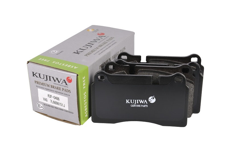 Колодки тормозные передние с пластинами kuf0486 kujiwa 7l6698151j VAG - Kujiwa KUF0486