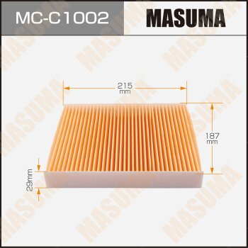 Воздушный фильтр Салонный - Masuma MCC1002