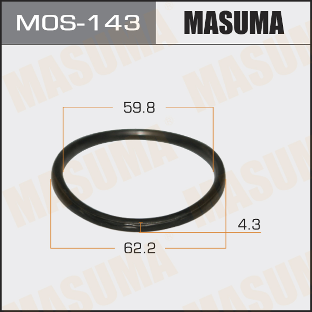 Кольцо глушителя masuma MoS-143 60 x 69.5 x 4.3 - Masuma MOS143