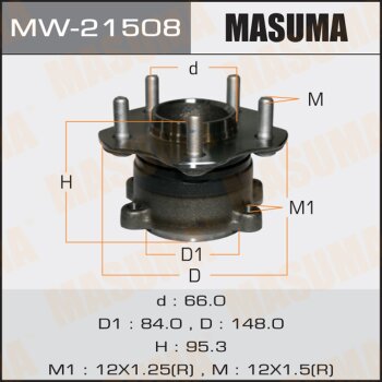 Ступичный узел | зад лев | - Masuma MW21508