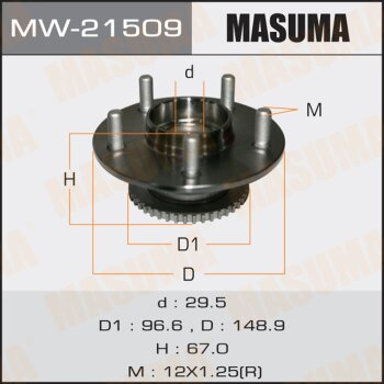 Ступичный узел masuma rear primera/ p12e (with abs) | зад лев | - Masuma MW21509